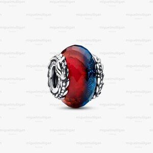Pandora Game of Thrones Ice & Fire Dragons Dual Murano Glass Charm